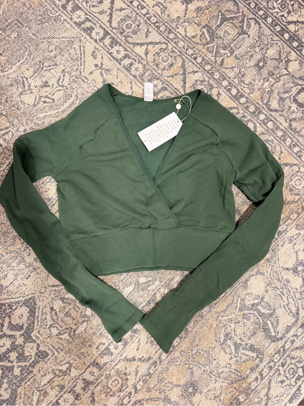 NWT Balance athletica (now vitality) green crossover top
